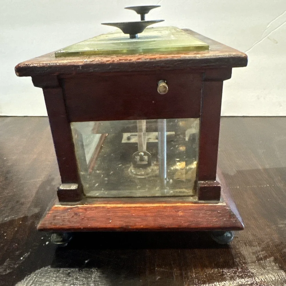 19th CENTURY HENRY TROEMNER BALANCE SCALE  NICE DISPLAY BROKEN PIECES SEE‎ PICS